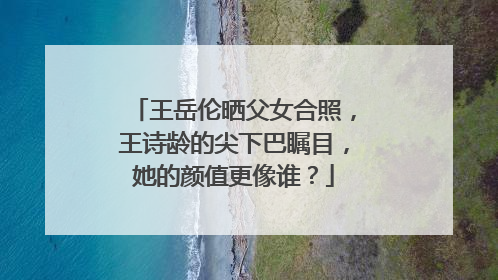 王岳伦晒父女合照,王诗龄的尖下巴瞩目,她的颜值更像谁?