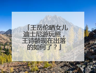 王岳伦晒女儿迪士尼游玩照，王诗龄现在出落的如何了？