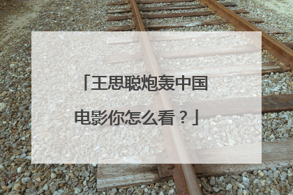 王思聪炮轰中国电影你怎么看?