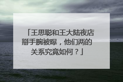 王思聪和王大陆夜店掰手腕被曝,他们两的关系究竟如何?