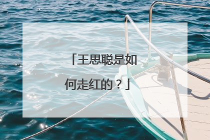 王思聪是如何走红的？