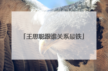 王思聪跟谁关系最铁