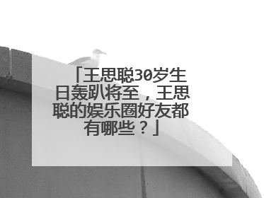 王思聪30岁生日轰趴将至，王思聪的娱乐圈好友都有哪些？