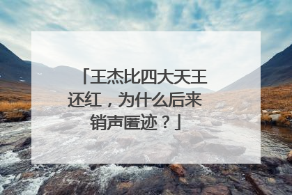 王杰比四大天王还红，为什么后来销声匿迹？