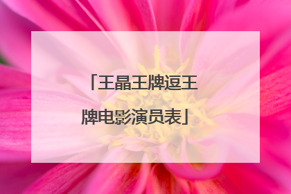 王晶王牌逗王牌电影演员表
