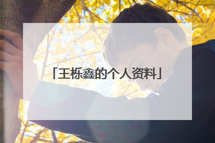 王栎鑫的个人资料