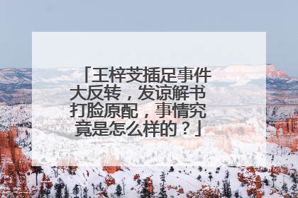 王梓芠插足事件大反转,发谅解书打脸原配,事情究竟是怎么样的?