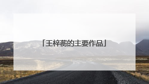 王梓蘅的主要作品