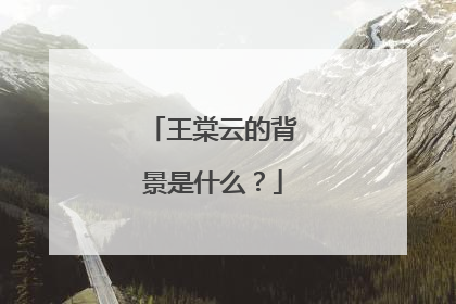 王棠云的背景是什么？