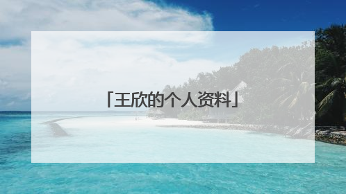 王欣的个人资料