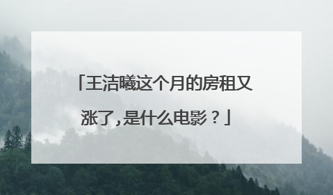 王洁曦这个月的房租又涨了,是什么电影？