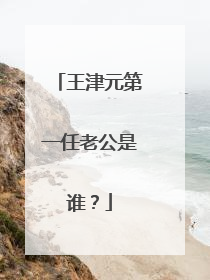 王津元第一任老公是谁？