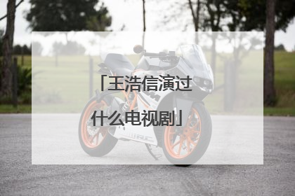 王浩信演过什么电视剧