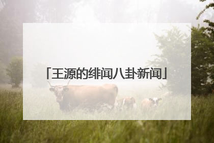 王源的绯闻八卦新闻