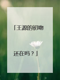 王源的初吻还在吗?