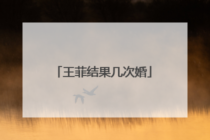 王菲结果几次婚