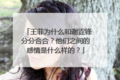 王菲为什么和谢霆锋分分合合?他们之间的感情是什么样的?