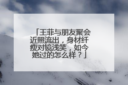 王菲与朋友聚会近照流出,身材纤瘦对镜浅笑,如今她过的怎么样?