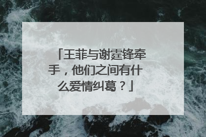 王菲与谢霆锋牵手，他们之间有什么爱情纠葛？