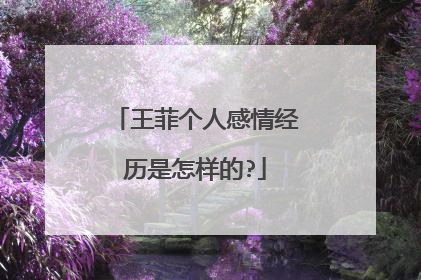 王菲个人感情经历是怎样的?