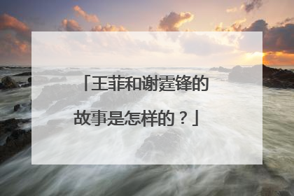 王菲和谢霆锋的故事是怎样的?