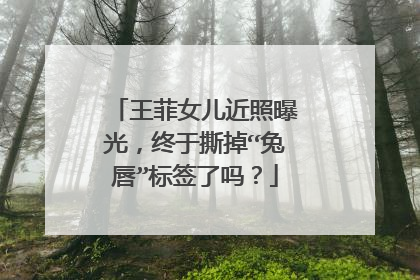 王菲女儿近照曝光，终于撕掉“兔唇”标签了吗？