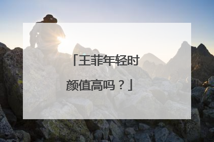 王菲年轻时颜值高吗？