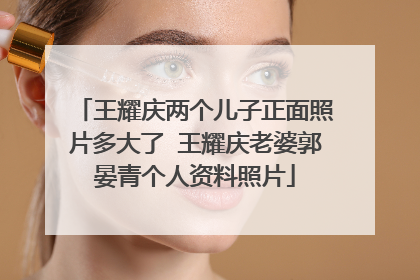 王耀庆两个儿子正面照片多大了 王耀庆老婆郭晏青个人资料照片