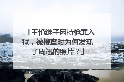 王艳继子因持枪罪入狱,被搜查时为何发现了周迅的照片?