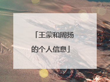 王蒙和周扬的个人信息