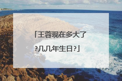王蓉现在多大了?几几年生日?