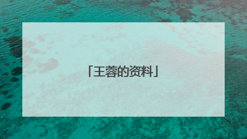 王蓉的资料