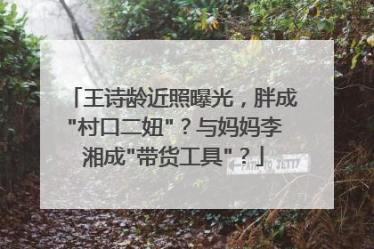 王诗龄近照曝光，胖成