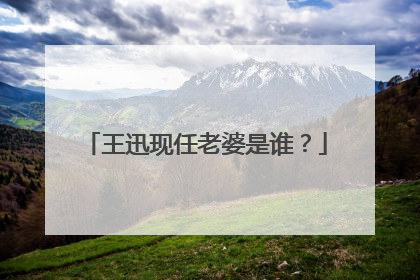 王迅现任老婆是谁?