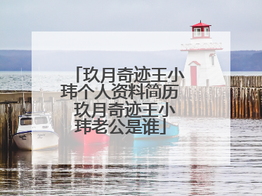 玖月奇迹王小玮个人资料简历 玖月奇迹王小玮老公是谁