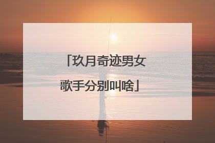 玖月奇迹男女歌手分别叫啥