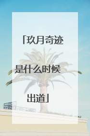 玖月奇迹是什么时候出道