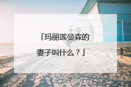 玛丽莲曼森的妻子叫什么?