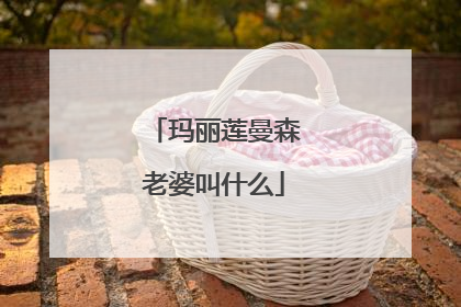 玛丽莲曼森老婆叫什么