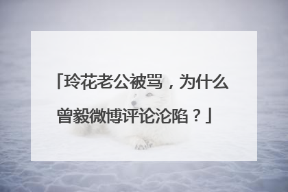 玲花老公被骂，为什么曾毅微博评论沦陷？