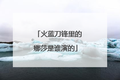 火蓝刀锋里的娜莎是谁演的