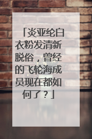 炎亚纶白衣粉发清新脱俗，曾经的飞轮海成员现在都如何了？