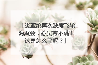 炎亚纶再次缺席飞轮海聚会，惹吴尊不满！这是怎么了呢？
