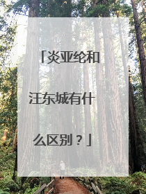 炎亚纶和汪东城有什么区别？