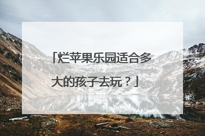 烂苹果乐园适合多大的孩子去玩?