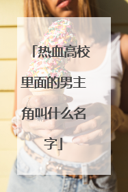 热血高校里面的男主角叫什么名字