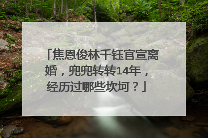 焦恩俊林千钰官宣离婚,兜兜转转14年,经历过哪些坎坷?