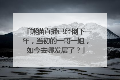 熊猫直播已经倒下一年,当初的一哥一姐,如今去哪发展了?