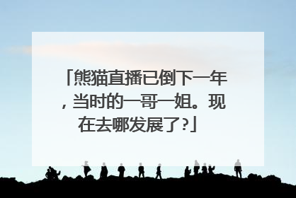熊猫直播已倒下一年,当时的一哥一姐。现在去哪发展了?