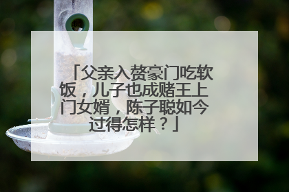 父亲入赘豪门吃软饭，儿子也成赌王上门女婿，陈子聪如今过得怎样？